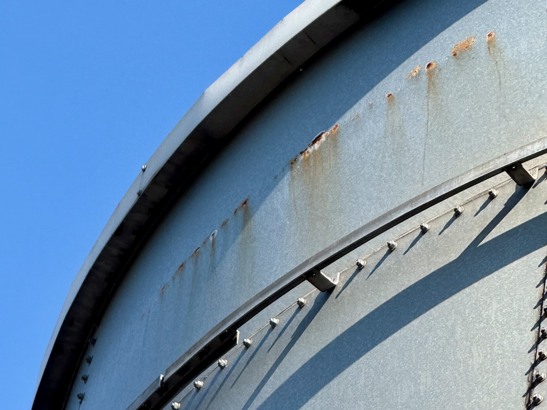 Sprinklertank Stahl Durchrostung An Der Wasserlinie